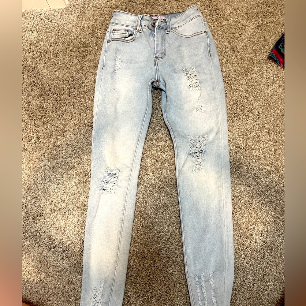 Bamboo skinny jeans